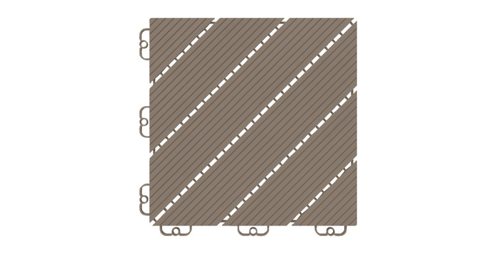 Golvplatta Deck45 Soft Brown 11-pack Hestra